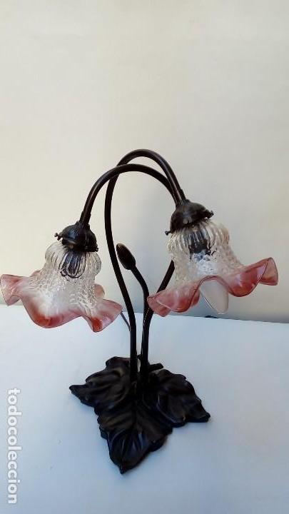 Antig&uuml;edades: lampara de mesa-LILLY LAMP- - Foto 2