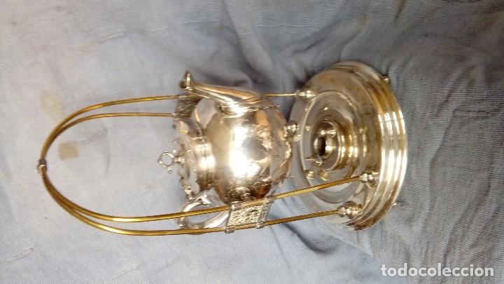 Antig&uuml;edades: Samovar de metal y ba&ntilde;ado en plata - Foto 2