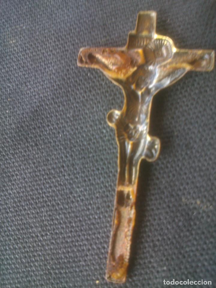 Antig&uuml;edades: ANTIGUA PLACA CHAPA CRISTO - Foto 2