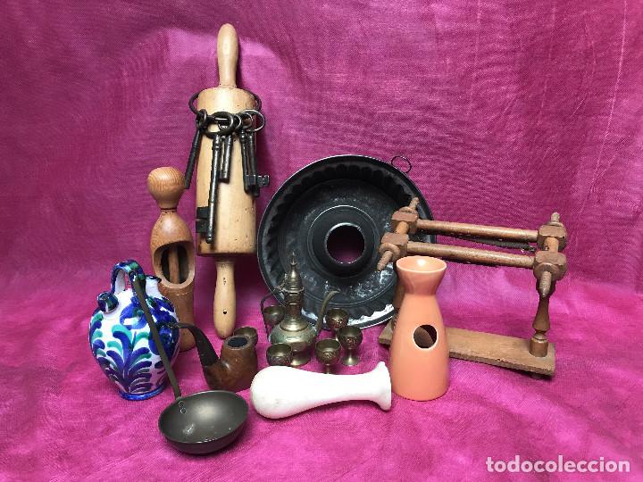 Antiquit&eacute;s: Lote de utensilios dom&eacute;sticos