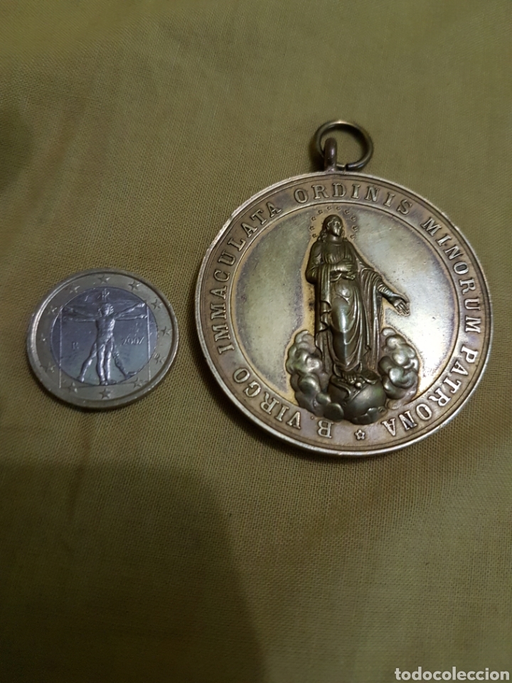 Antig&uuml;edades: Espectacular gran medalla capuchinos e inmaculada - Foto 2