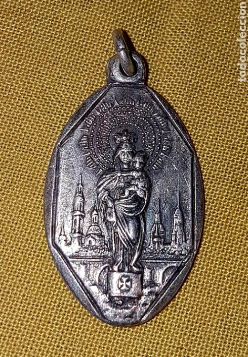 Antig&uuml;edades: Medalla plata Virgen del Pilar - Foto 1