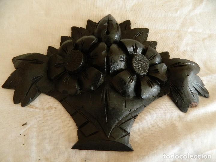Antig&uuml;edades: TALLA MADERA CAOBA EBONIZADA - Foto 2