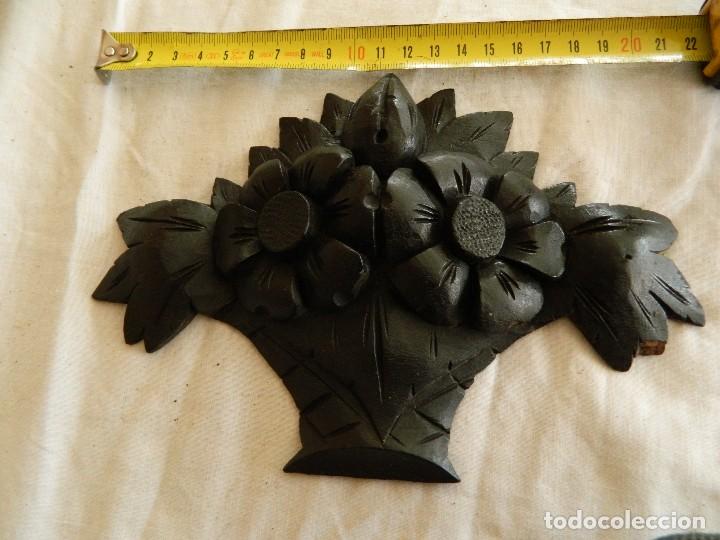 Antig&uuml;edades: TALLA MADERA CAOBA EBONIZADA - Foto 4