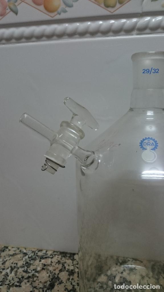 Antig&uuml;edades: BOTELLA FRANCO VIDRIO PYREX CON GRIFOS - Foto 3