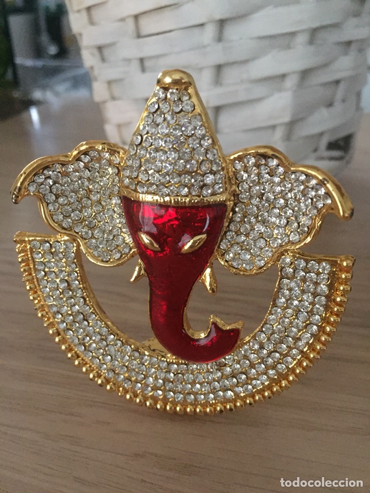 Antig&uuml;edades: Figura De Dios Hindu en strass y esmalte - Foto 1