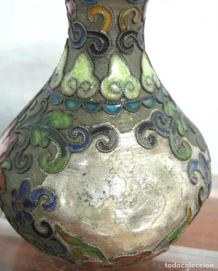 Antig&uuml;edades: Antiguedad Rusa Jarr&oacute;n Enamel - Foto 4