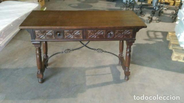 Antig&uuml;edades: MESA C&Oacute;MODA ANTIGUA EN MADERA - Foto 3