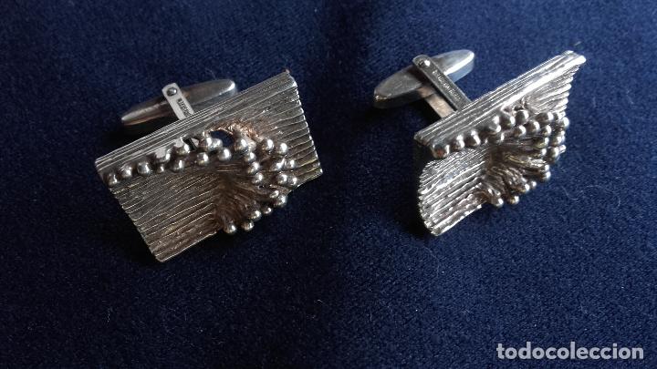 Antig&uuml;edades: Gemelos plata de dise&ntilde;o G.JLL d - Foto 11