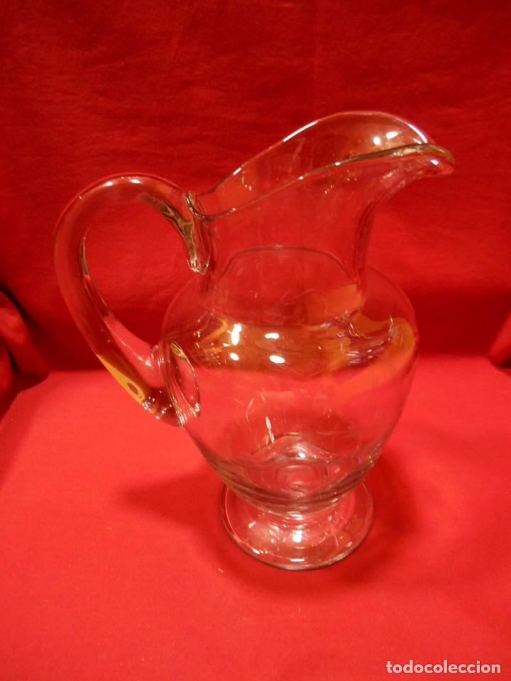 Antig&uuml;edades: IMPECABLE JARRA DE AGUA DE CRISTAL GRABADA A LA RUEDA - Foto 7
