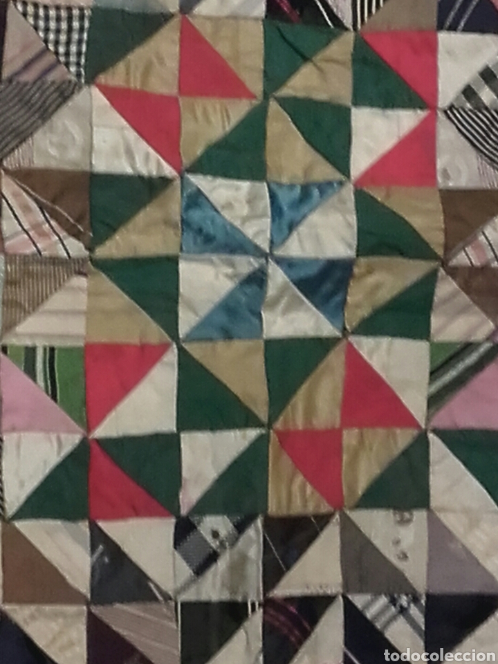 Antig&uuml;edades: ANTIGUO PATCHWORK. MIDE 105 X 57 CM. - Foto 2