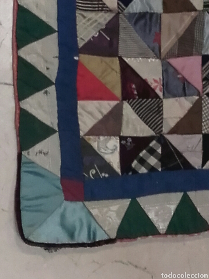 Antig&uuml;edades: ANTIGUO PATCHWORK. MIDE 105 X 57 CM. - Foto 3