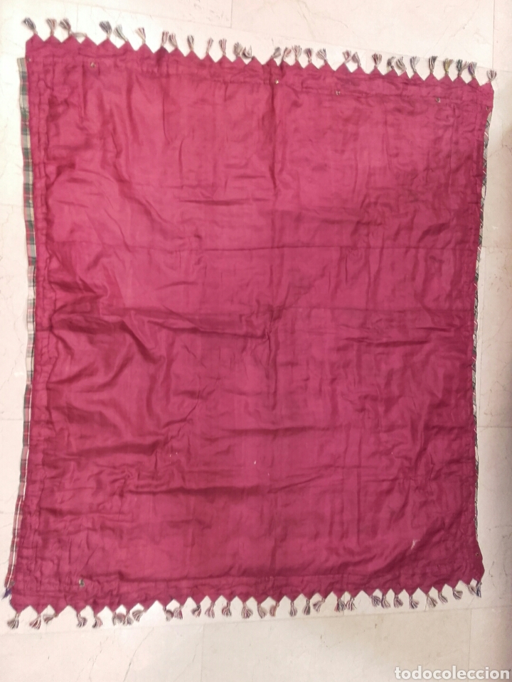 Antig&uuml;edades: PRECIOSO PATCHWORK ANTIGUO. MIDE 117 X 97 CM. - Foto 4