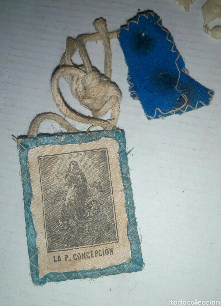 Antig&uuml;edades: Escapulario La P. Concepcion - Foto 1