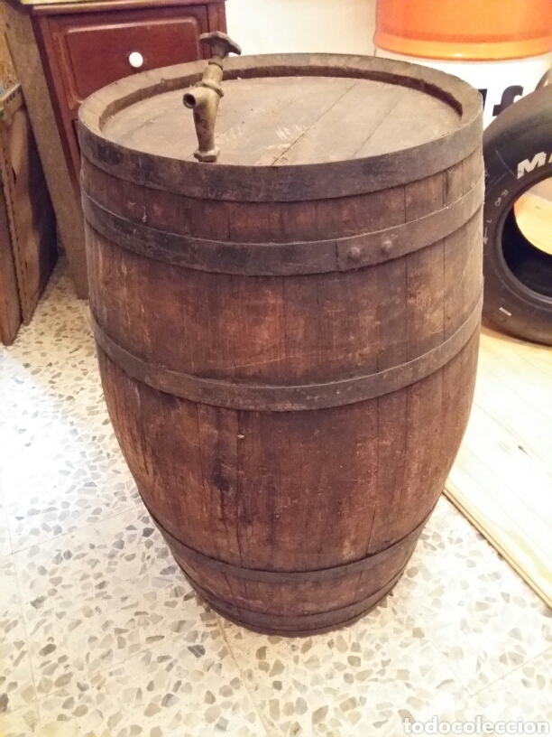 Antig&uuml;edades: Bota de roble grande antigua - Foto 2