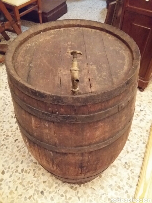 Antig&uuml;edades: Bota de roble grande antigua - Foto 4