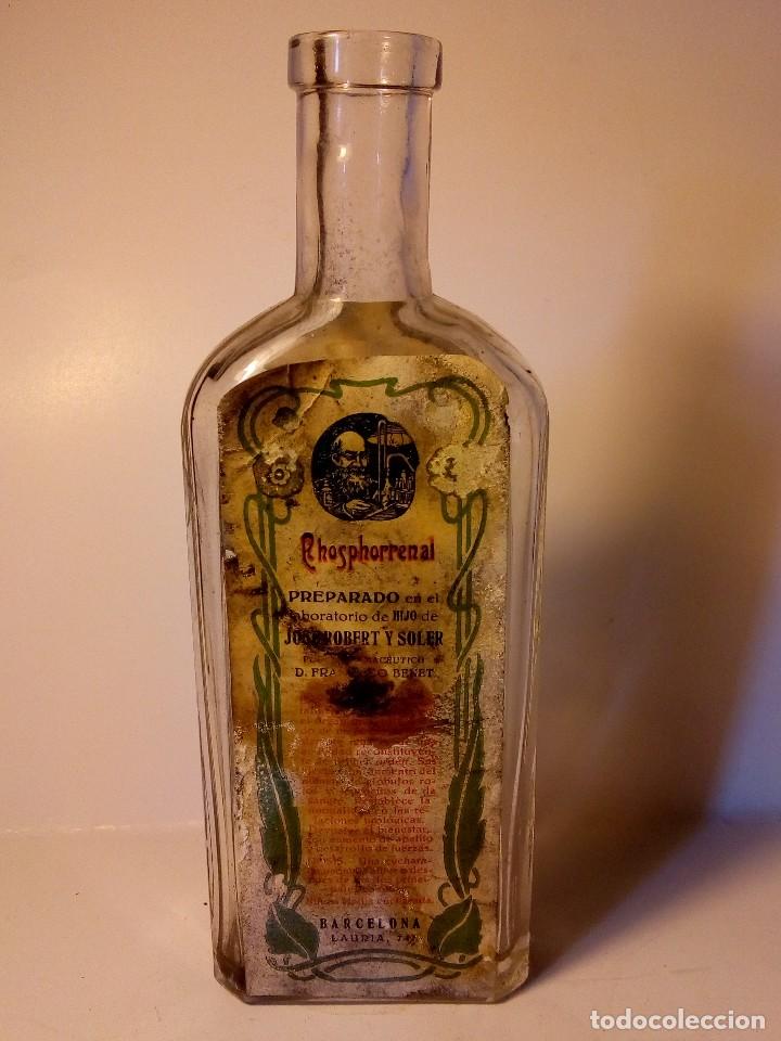 Antig&uuml;edades: Frasco antiguo de Phosphorrenal - Foto 1