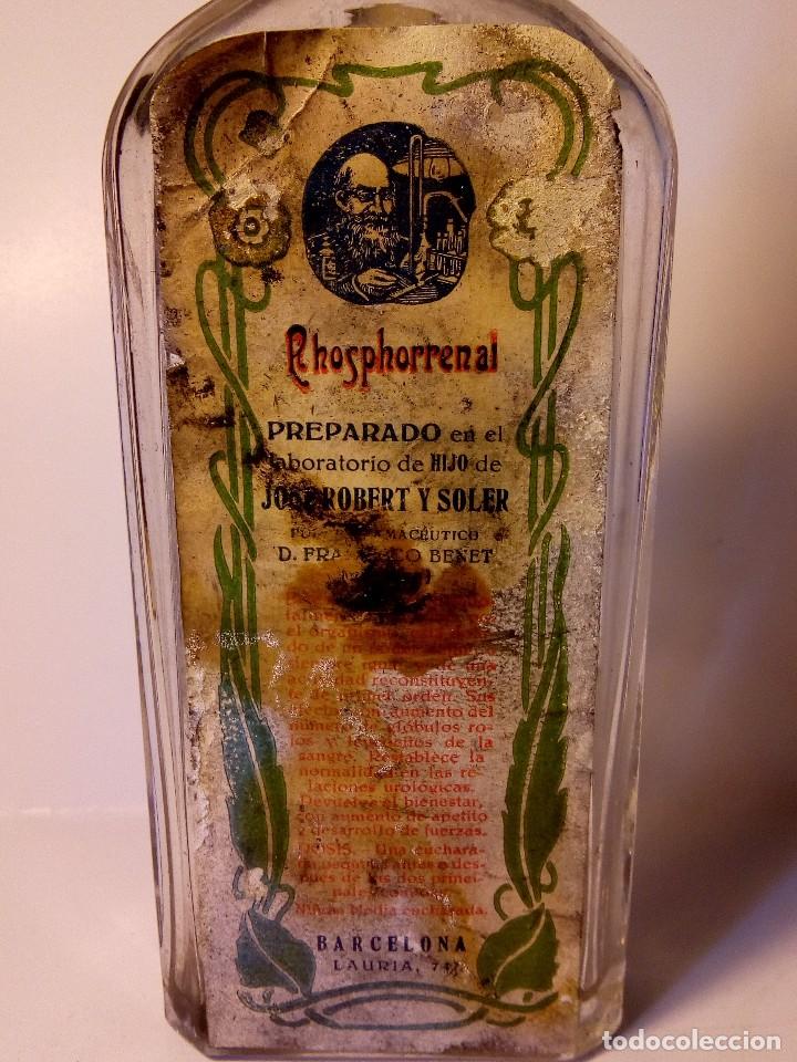 Antig&uuml;edades: Frasco antiguo de Phosphorrenal - Foto 2