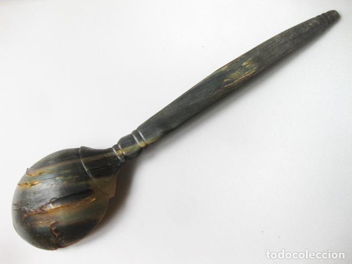 Antig&uuml;edades: ANTIGUA CUCHARA O CUCHARON DE ASTA - Foto 6