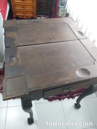 Antig&uuml;edades: Mesa consola para naipes - Foto 2
