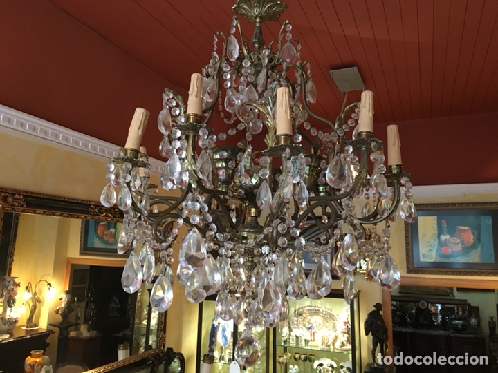 Antig&uuml;edades: Lampara ara&ntilde;a francesa 25 luces - Foto 4