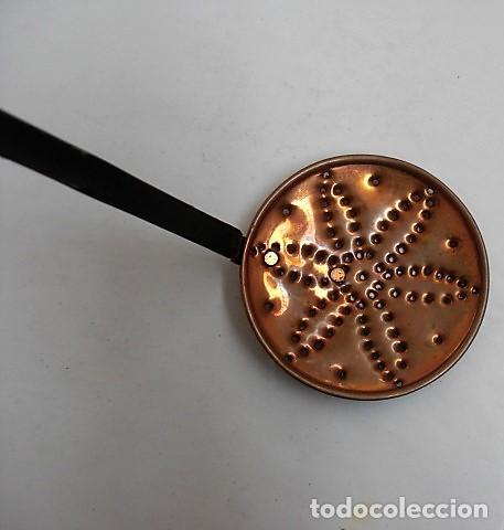 Antig&uuml;edades: LOTE DE CAZO CUCHAR&Oacute;N Y ESCURRIDOR - Foto 1