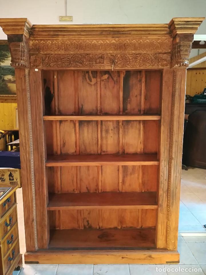 Antig&uuml;edades: ESTANTERIA ANTIGUA DE ORIGEN INDIO - Foto 3