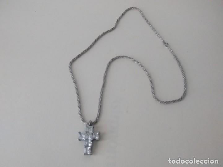 Antig&uuml;edades: Cruz Y cadena plata y cristal (925) - Foto 1