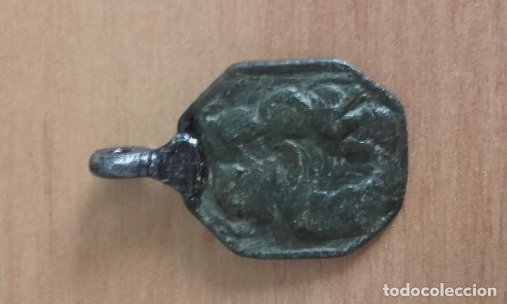 Antig&uuml;edades: mon 1459 medalla ovalada Virgen  y Cristo - Foto 1