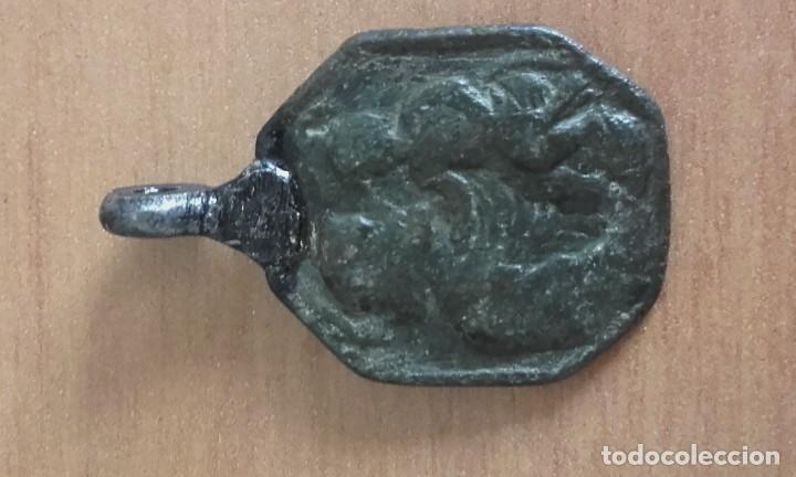 Antig&uuml;edades: mon 1459 medalla ovalada Virgen  y Cristo - Foto 3
