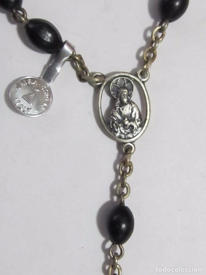 Antig&uuml;edades: ROSARIO PLATEADO CON BOLAS ONIX (70 cm.) - Foto 3