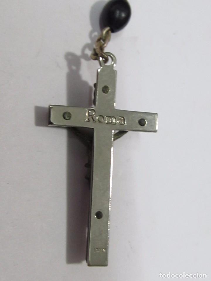 Antig&uuml;edades: ROSARIO PLATEADO CON BOLAS ONIX (70 cm.) - Foto 6