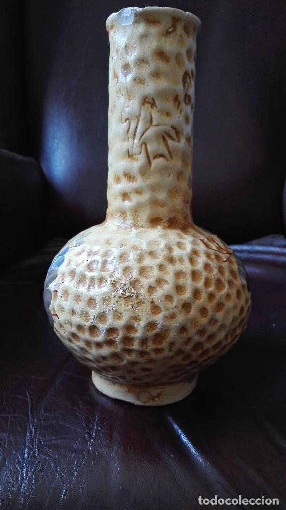 Antig&uuml;edades: Florero de cer&aacute;mica. - Foto 4