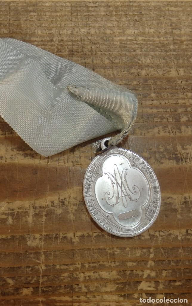 Antig&uuml;edades: MEDALLA CON CINTA INMACULADA CONCEPCION - Foto 2