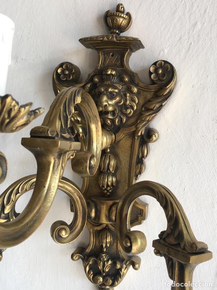 Antig&uuml;edades: ANTIGUA PAREJA DE APLIQUES - Foto 5