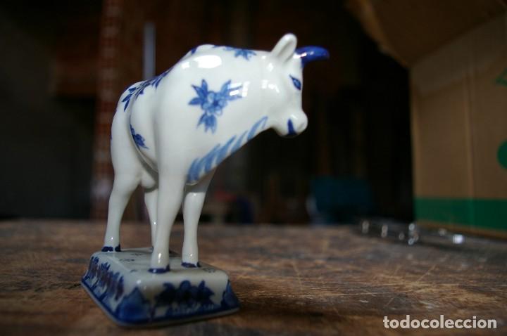Antig&uuml;edades: vaca de porcelana delfts blue - Foto 4
