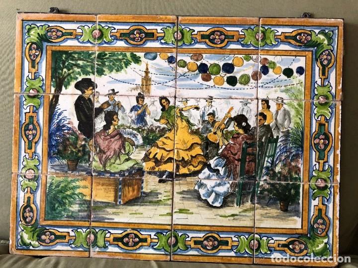 Antig&uuml;edades: PANEL AZULEJOS FERIA SEVILLA - Foto 1