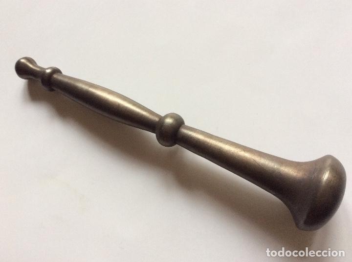 Antig&uuml;edades: MAZO O MANO BRONCE MORTERO / ALMiREZ 17 CM. - Foto 1