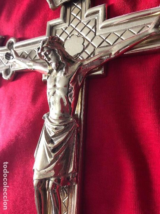 Antig&uuml;edades: ESPECTACULAR CRUCIFIJO BRONCE DORADO - Foto 1