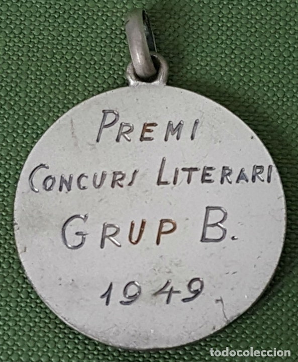 Antig&uuml;edades: MEDALLA DE PLATA. CENTRO EXCURSIONISTA DE CATALU&Ntilde;A. 1949. - Foto 3