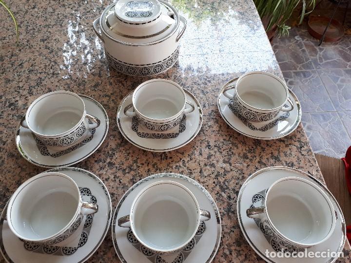 Antig&uuml;edades: antiguo juego de consome - Foto 2