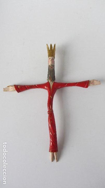 Antig&uuml;edades: CRISTO REY EN MADERA - Foto 1