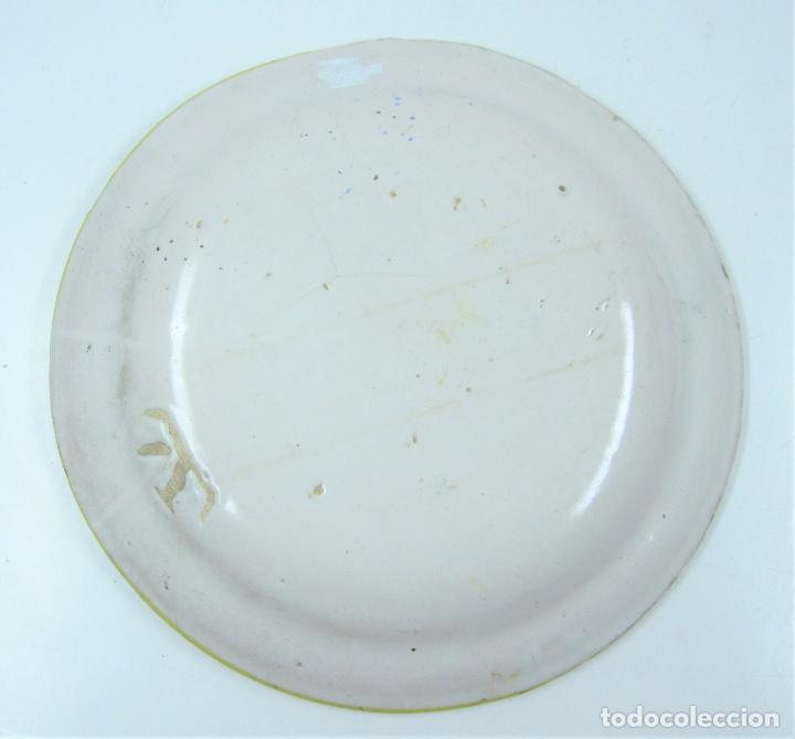 Antig&uuml;edades: Plato de manises. 29 cm di&aacute;metro - Foto 3