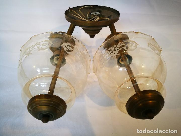 Antig&uuml;edades: Aplique de pared cristal tallado - Foto 6