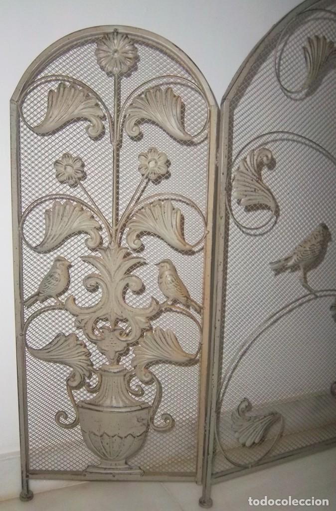 Antig&uuml;edades: Antiguo salvachispas para chimenea. - Foto 3