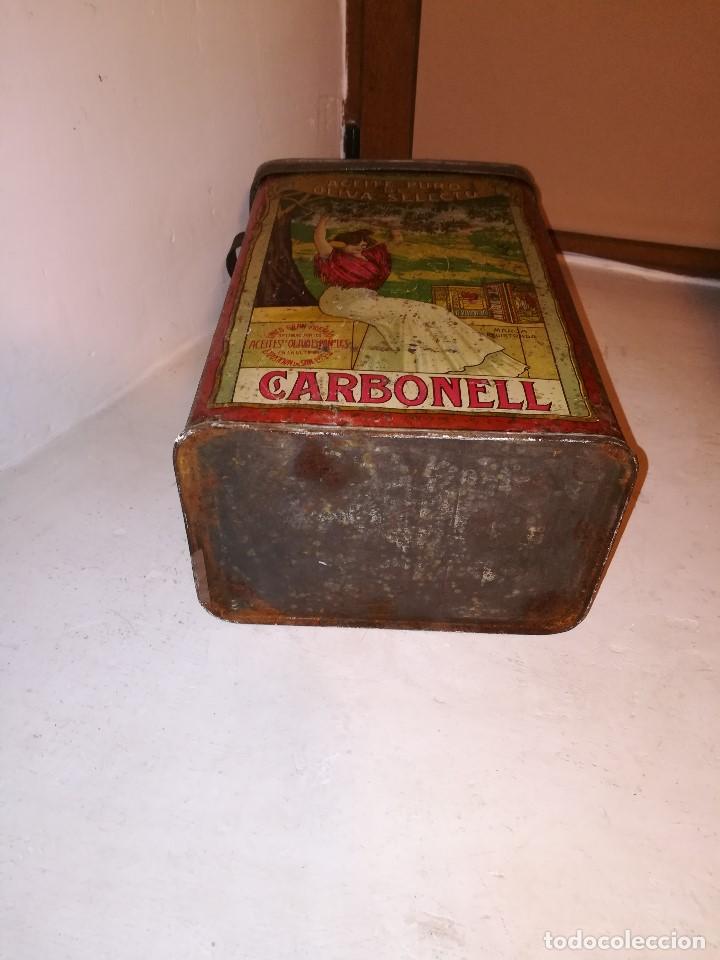 Antig&uuml;edades: Lata de aceite Carbonel - Foto 4
