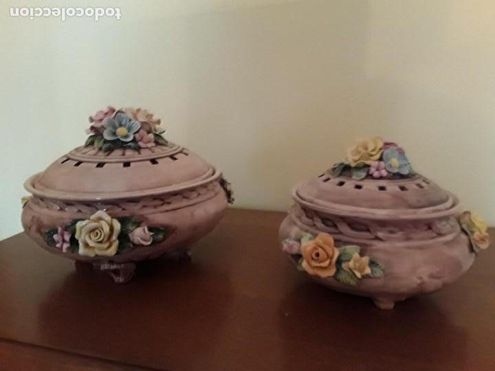 Antig&uuml;edades: Soperas de porcelana con flores - Foto 4