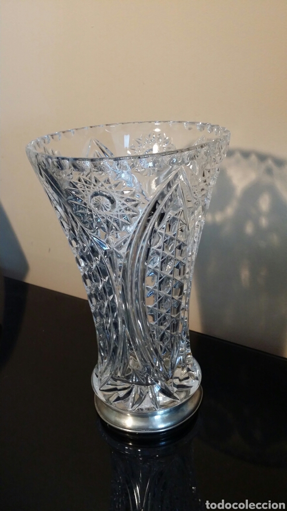 Antig&uuml;edades: Jarr&oacute;n de cristal tallado - Foto 1