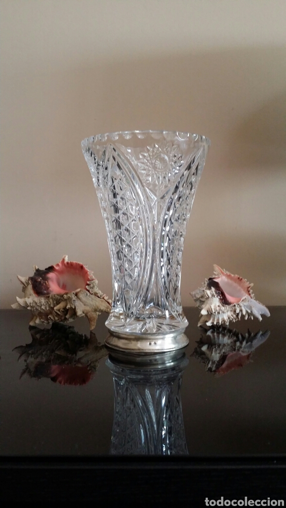 Antig&uuml;edades: Jarr&oacute;n de cristal tallado - Foto 4
