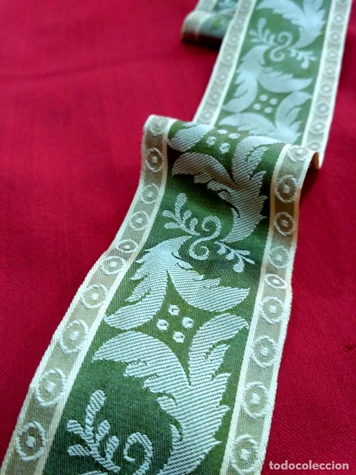 Cinta De Seda Brocada Verde Comprar En Todocoleccion 119307707